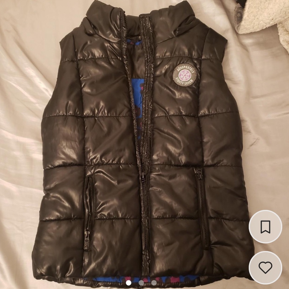 Aero Black Puffer Vest